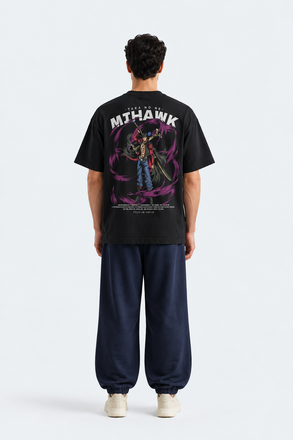 Dracule Mihawk black T-shirt Neon Crix