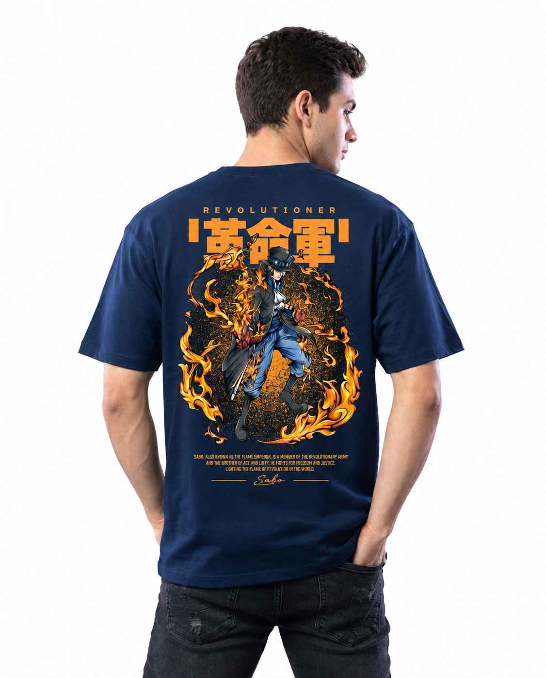One Piece Sabo T-Shirt Neon Crix
