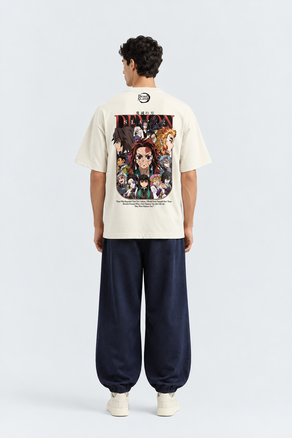 Hashira Ensemble Cream T-Shirt Neon Crix