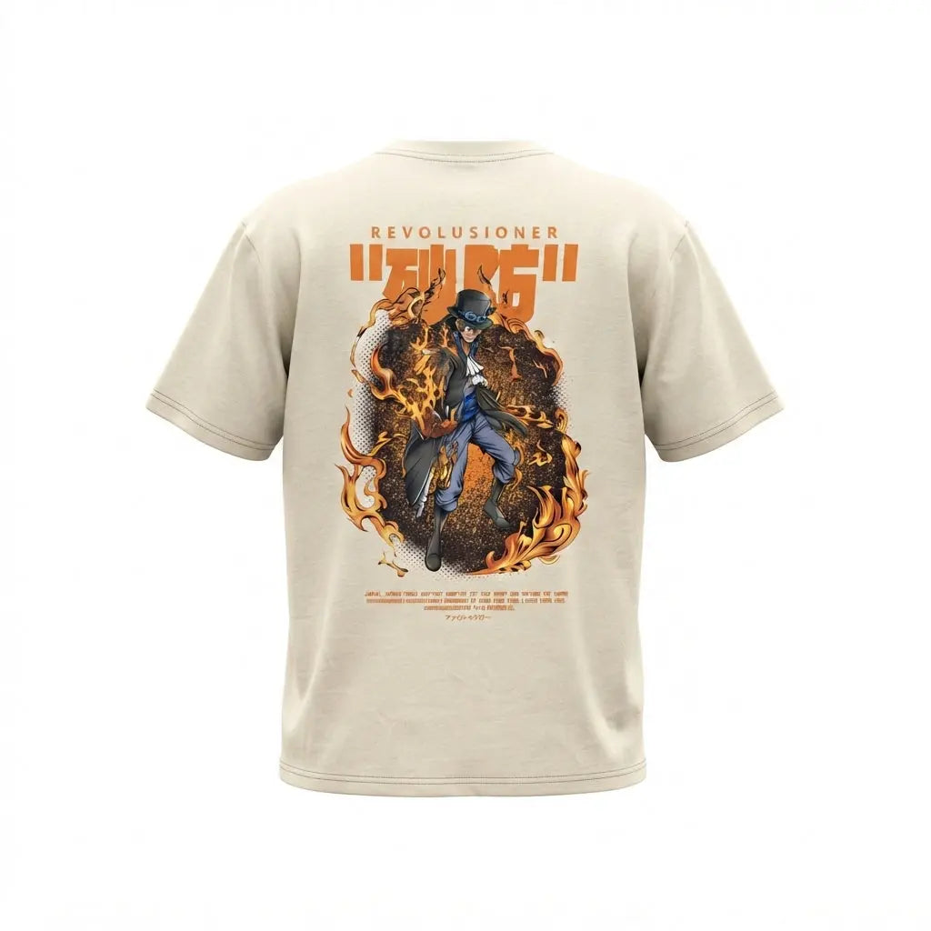 One Piece Sabo Revolutionary Army Anime Streetwear T-Shirt animeclothingmania
