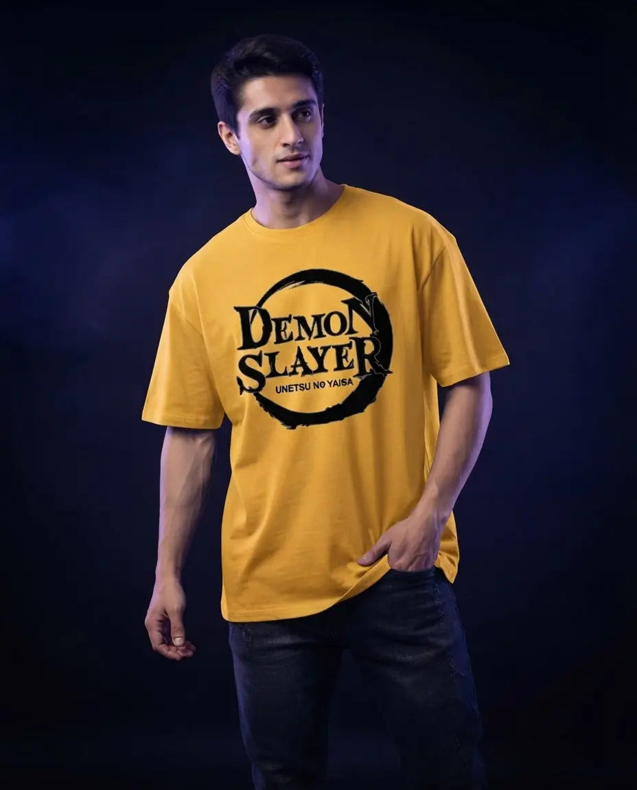 Demon Slayer Agatsuma Zenitsu Yellow Graphic T-Shirt Anime clothing mania