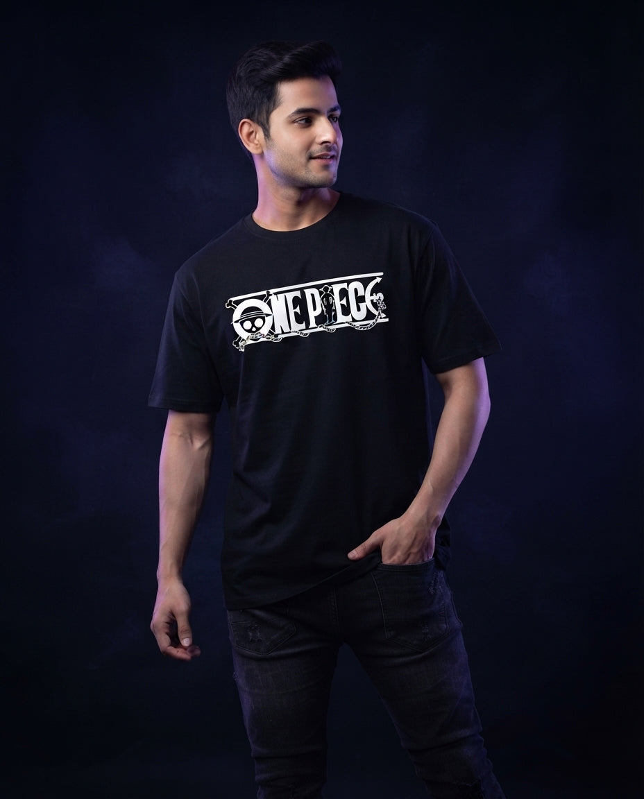 One Piece Dracule Mihawk "Taka no Me" Black Graphic Streetwear T-Shirt Anime clothing mania