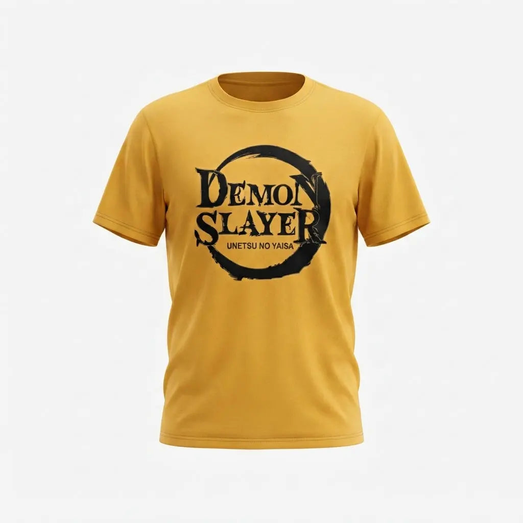 Demon Slayer Agatsuma Zenitsu Yellow Graphic T-Shirt Anime clothing mania