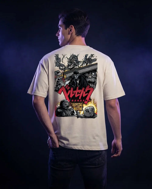 Berserk "Abyssal Stone" Dark Fantasy Streetwear Printed T-Shirt animeclothingmania