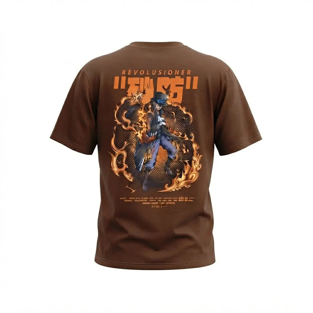 One Piece Sabo Revolutionary Army Anime Streetwear T-Shirt animeclothingmania