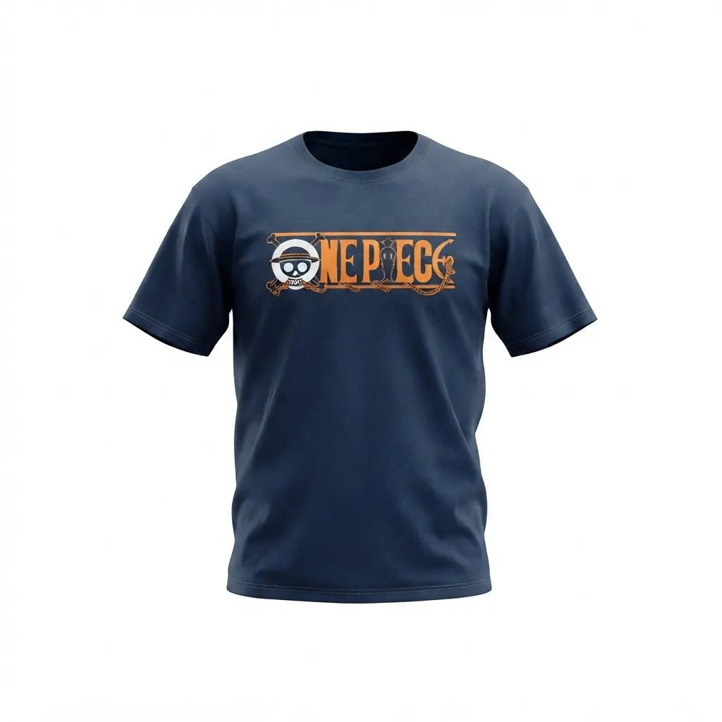 One Piece Sabo Revolutionary Army Navy Blue Graphic Streetwear T-Shirt Anime clothing mania