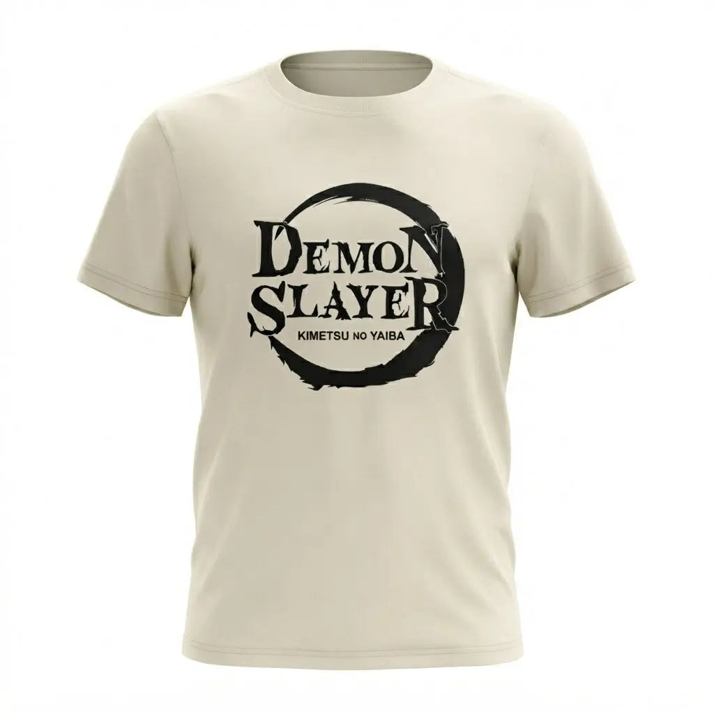 Demon Slayer Hashira Ensemble Cream Graphic T-Shirt animeclothingmania