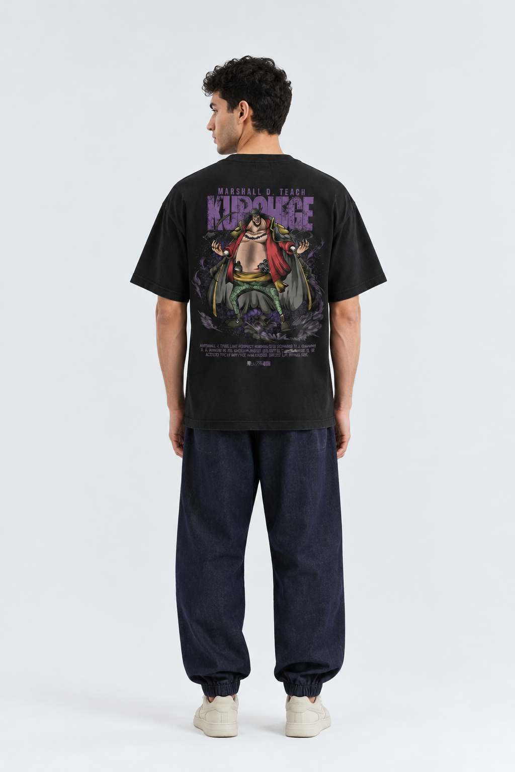 One piece Blackbeard T-shirt Neon Crix