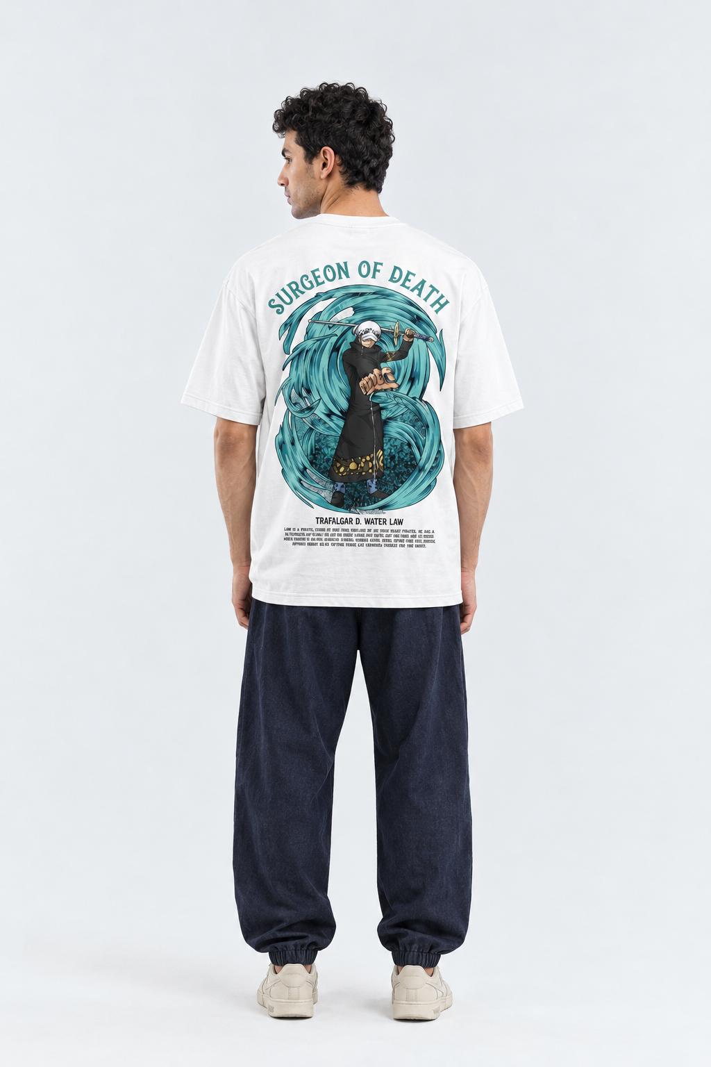 White T-Shirt Law Neon Crix