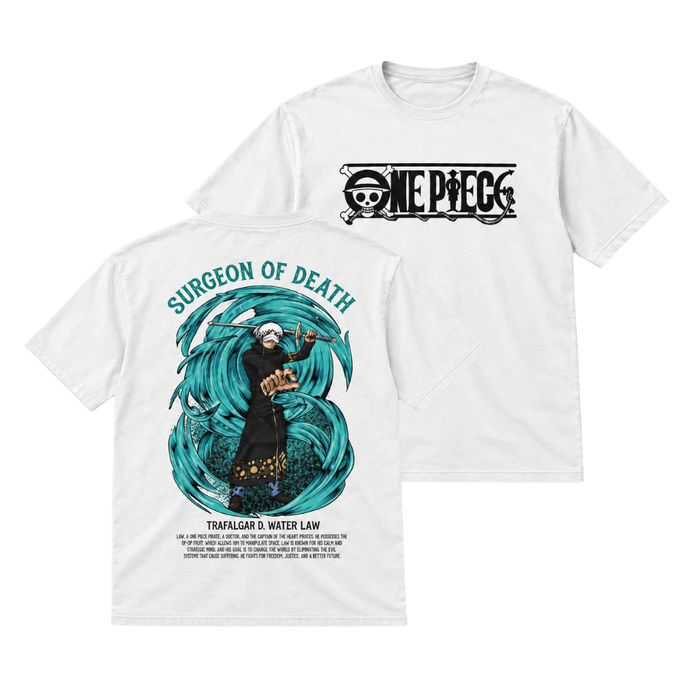 White T-Shirt Law Neon Crix