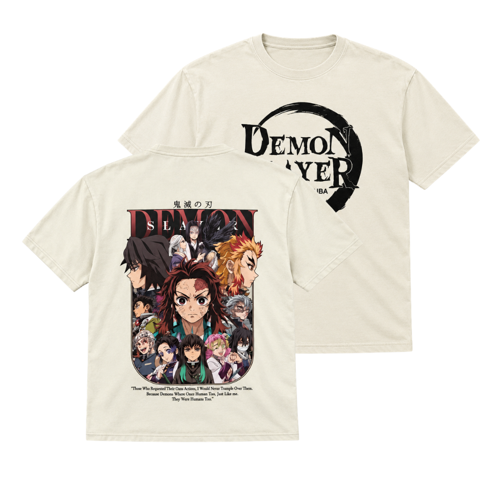 Hashira Ensemble Cream T-Shirt Neon Crix