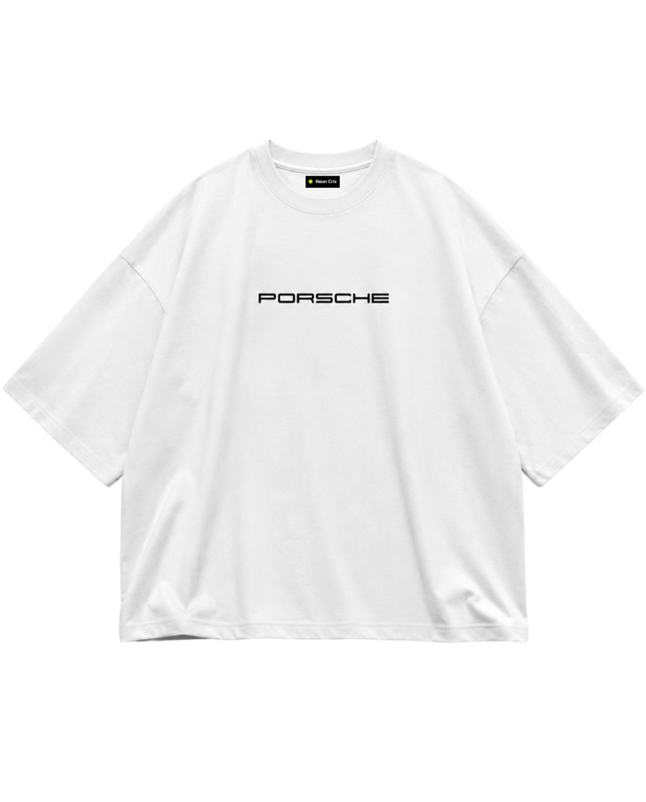 911 GT3 RS Racing Graphic Oversized T-Shirt – White Anime clothing mania