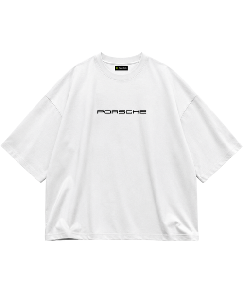 911 GT3 RS Racing Graphic Oversized T-Shirt – White Anime clothing mania