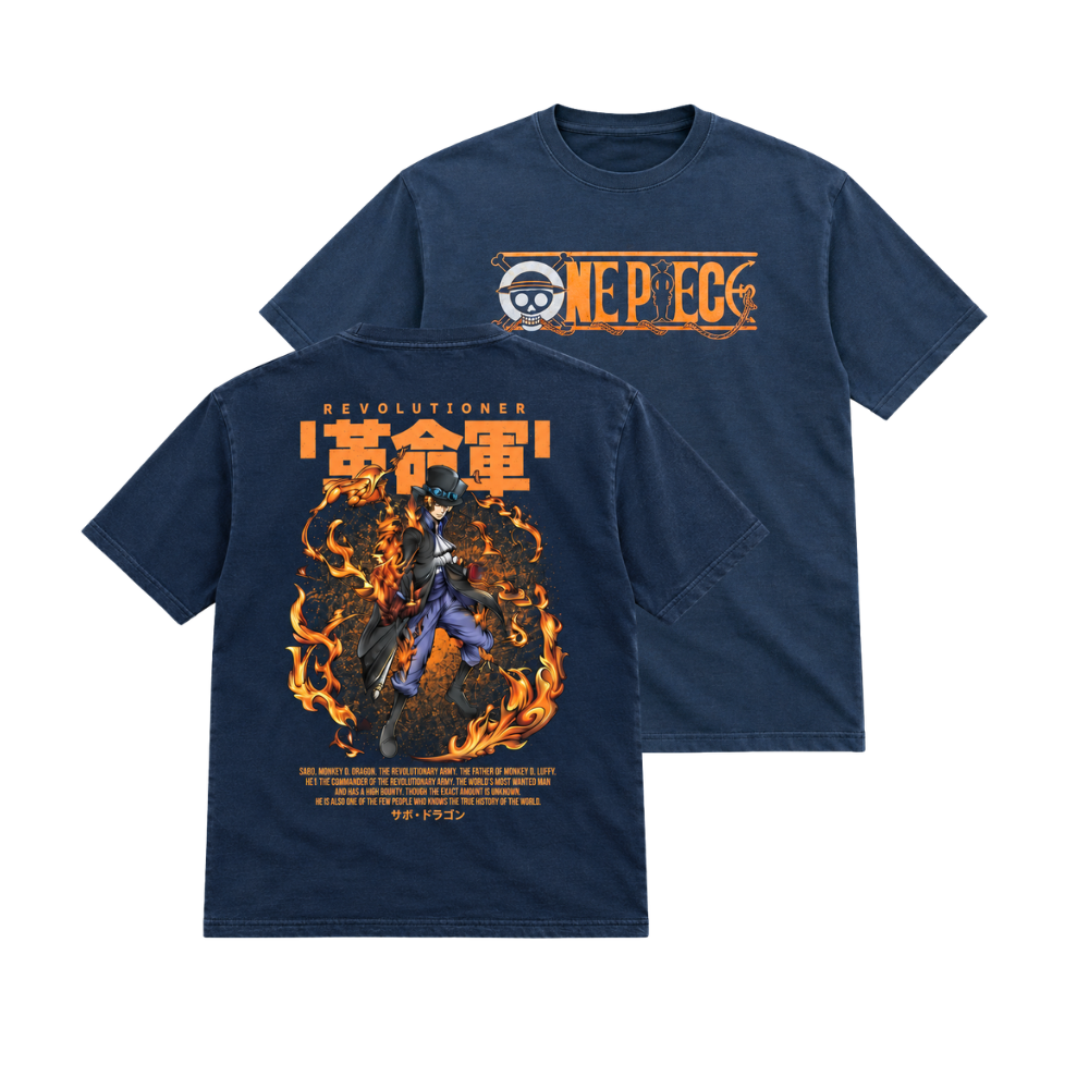 One Piece Sabo T-Shirt Neon Crix